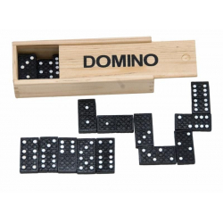 Domino klasyczne w drewnianym pudełku
