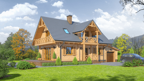 Projekty domw jednorodzinnych, drewnianych