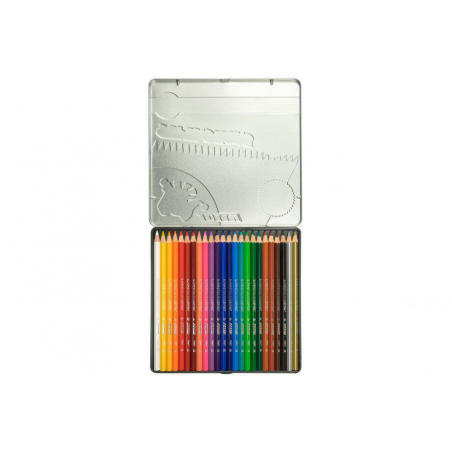 Kredki Supersticks 24 kolory w metalowym pudełku
