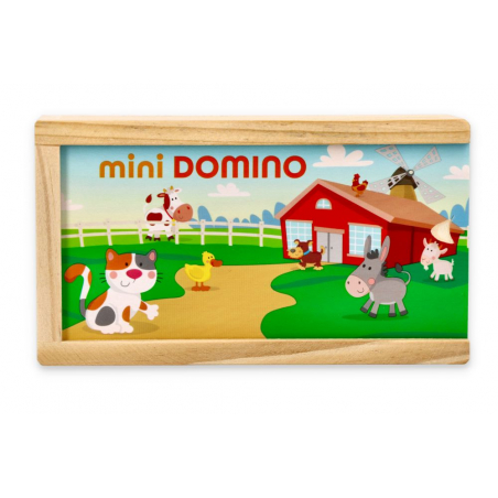 Mini Domino w pudełko - Zwierzątka