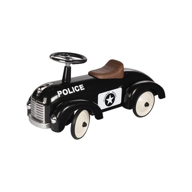 Jeździk wyścigowy czarny Policja