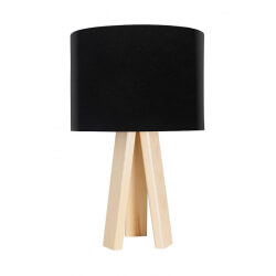 Lampa stołowa mini-trójnóg czarny