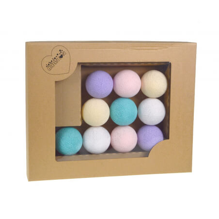 Świecące kule cotton balls smooth - 10szt