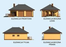 Elewacja PT Budynek gospodarczy G187 projekt z wdzarni CE