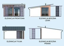 Elewacja PT KL2 Kuchnia letnia / Bud. gospodarczy CE