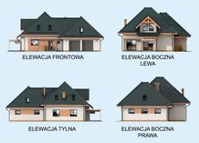 Elewacja PT VITORIA projekt domu mieszkalnego CE