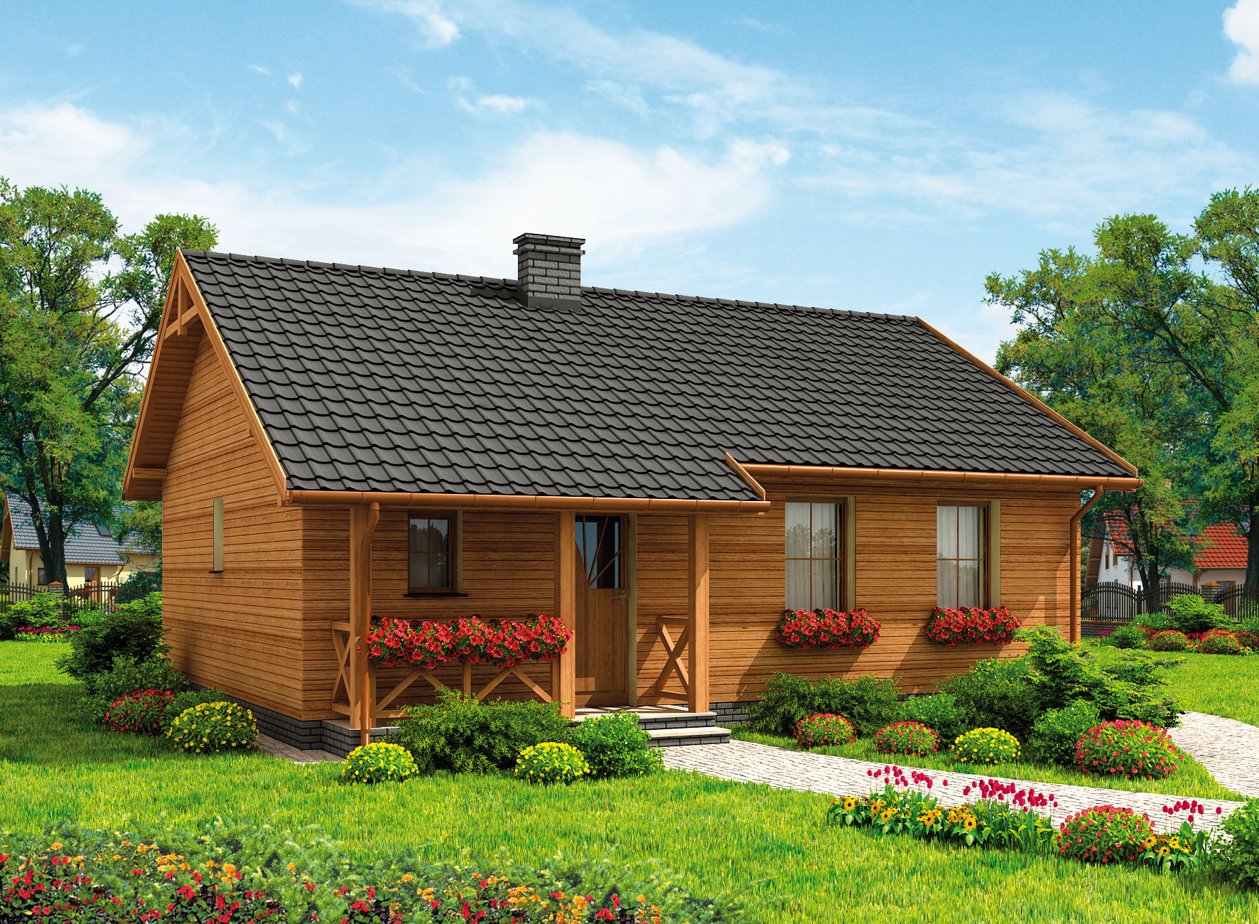 Wizualizacja PT LA PALMA 2 C dom mieszkalny, caoroczny CE