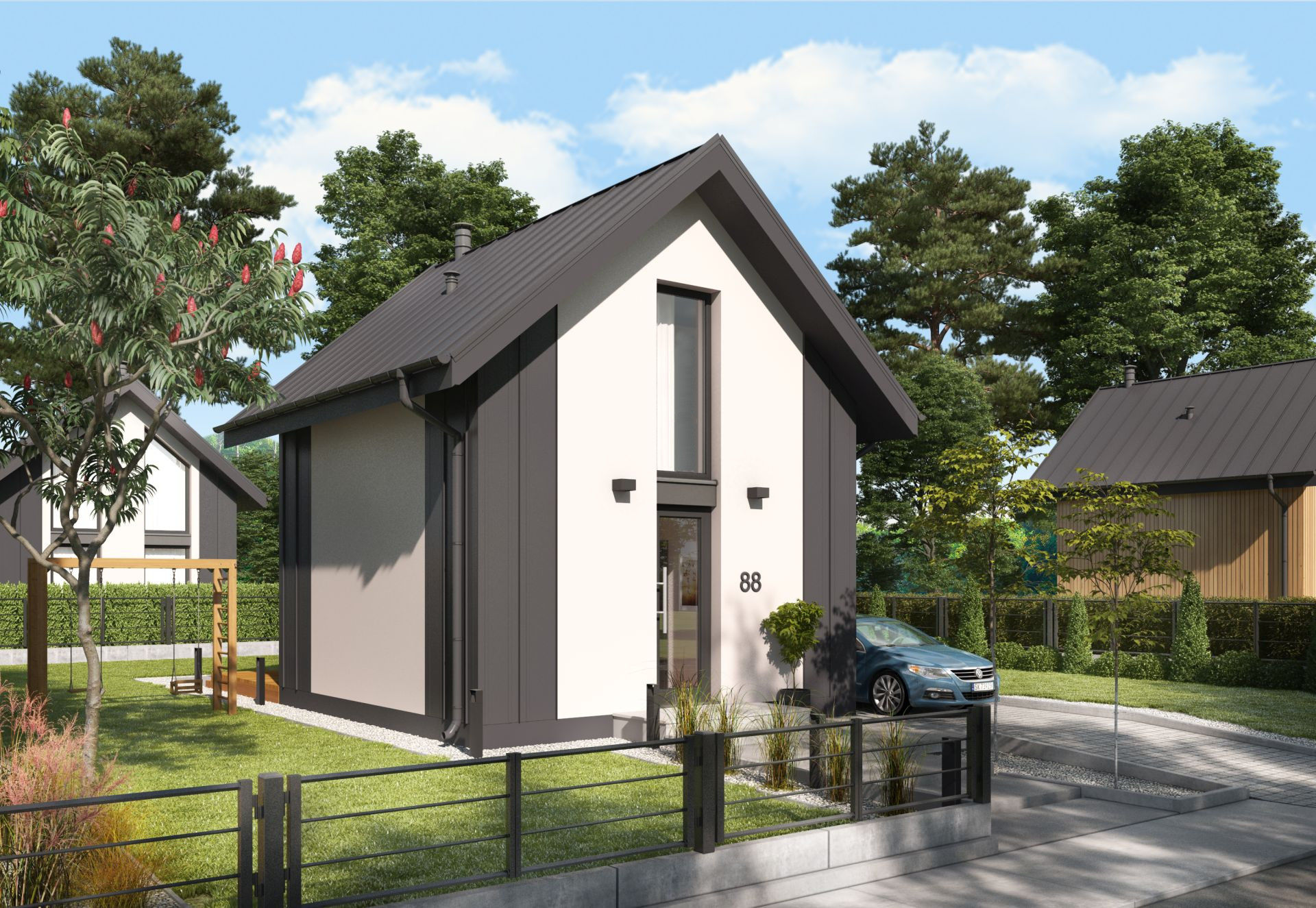 Wizualizacja PT LIDO A dom letniskowy na zgoszenie do 35 m2 CE