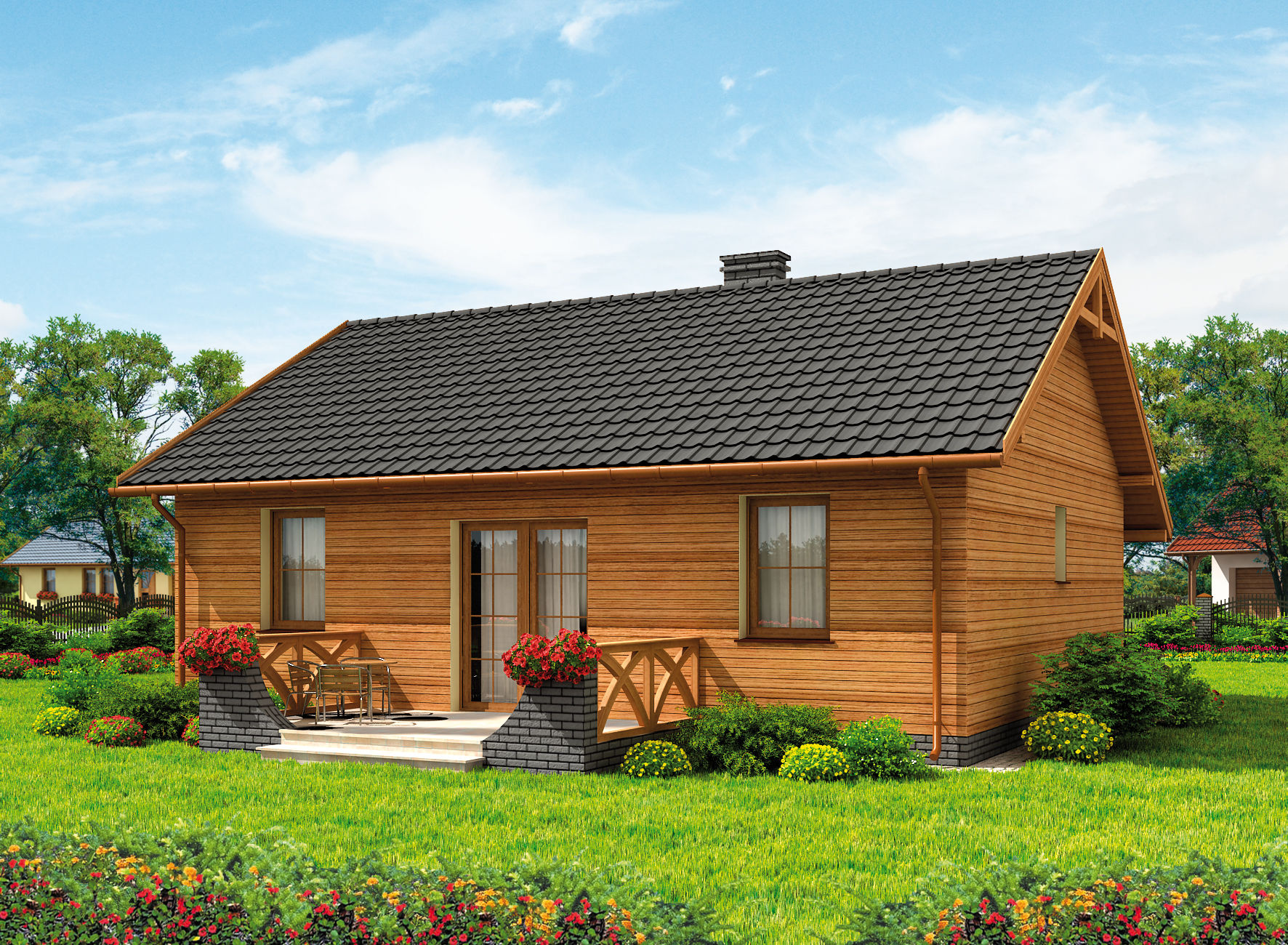 Wizualizacja PT LA PALMA 2 C dom mieszkalny, caoroczny CE