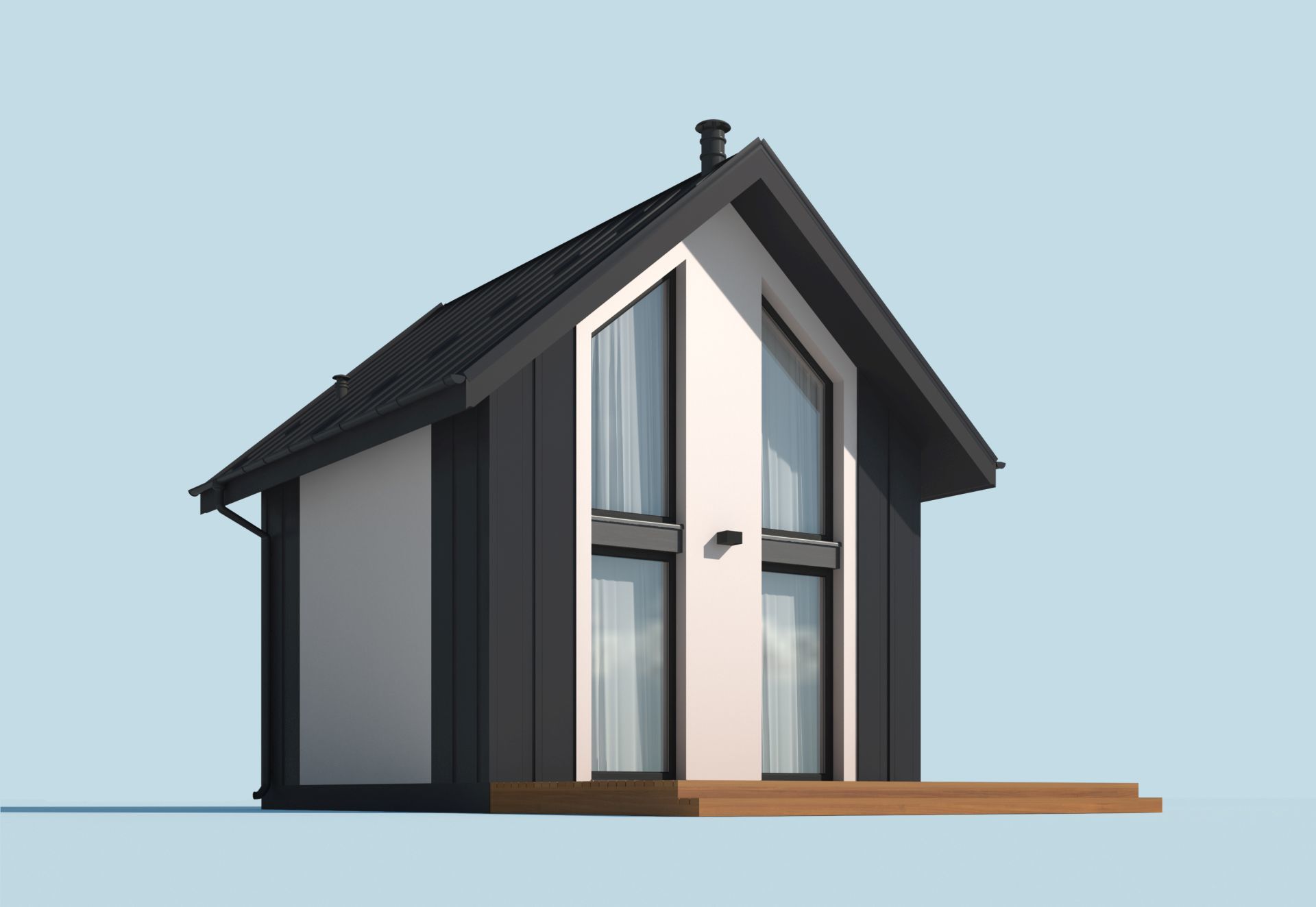 Wizualizacja PT LIDO A dom letniskowy na zgoszenie do 35 m2 CE