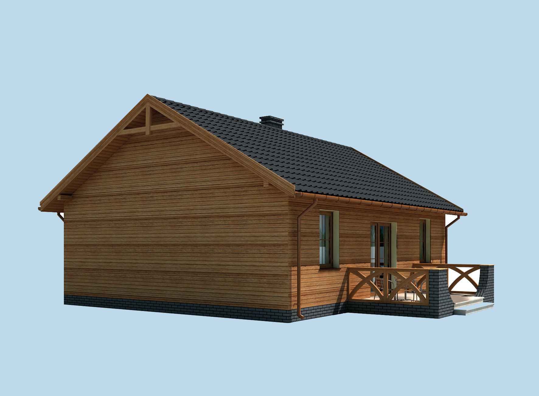 Wizualizacja PT LA PALMA 2 C dom mieszkalny, caoroczny CE