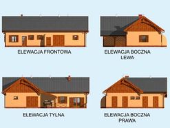 Wizualizacja PT S29 stajnia dla koni - 4 boksw CE