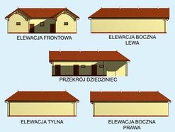 Wizualizacja PT S32 Stajnia angielska dla koni z boksami z wyjciem na zewntrz  - 6 boksw CE