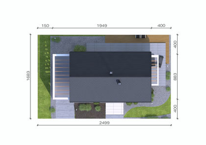 Sytuacja CPT HomeKONCEPT-44 wariant YTONG CE