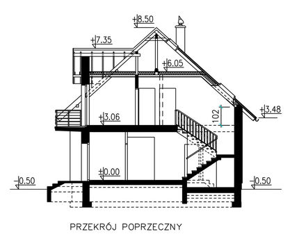 Przekrj PWD BW-44 z lokalem NOWO CE