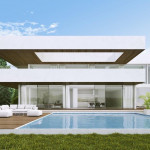 Elewacja nowoczesnego domu z ALUPROF 2021 MB-SKYLINE Type-R